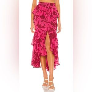 MISA Los Angeles Kalani Skirt Pink Floral